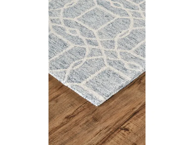 Rhett Transitional Trellis and Lattice, Gray/Ivory, 5' x 8' Area Rug - Alternative View