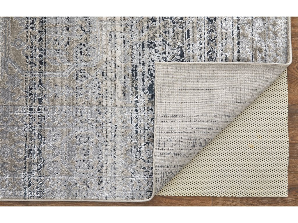 Macklaine Transitional Distressed, Taupe/Black/Ivory, 12' x 15' Area Rug - image 5