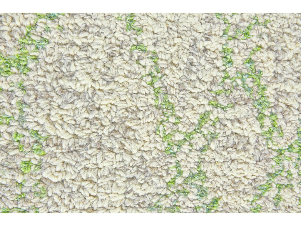 Morisco Transitional Geometric, Ivory/Green, 8' x 11' Area Rug - image 3