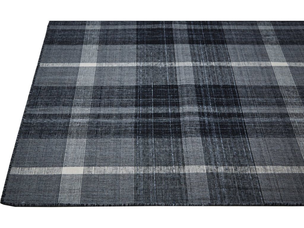 Crosby Transitional Plaid, Black/Gray/White, 2' x 3' Accent Rug - image 6