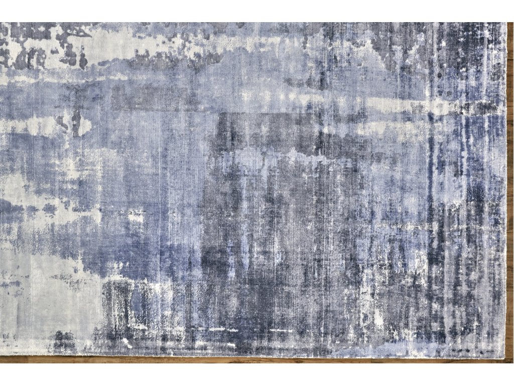 Emory Modern Abstract, Blue/Gray/Ivory, 2' x 3' Accent Rug - image 8