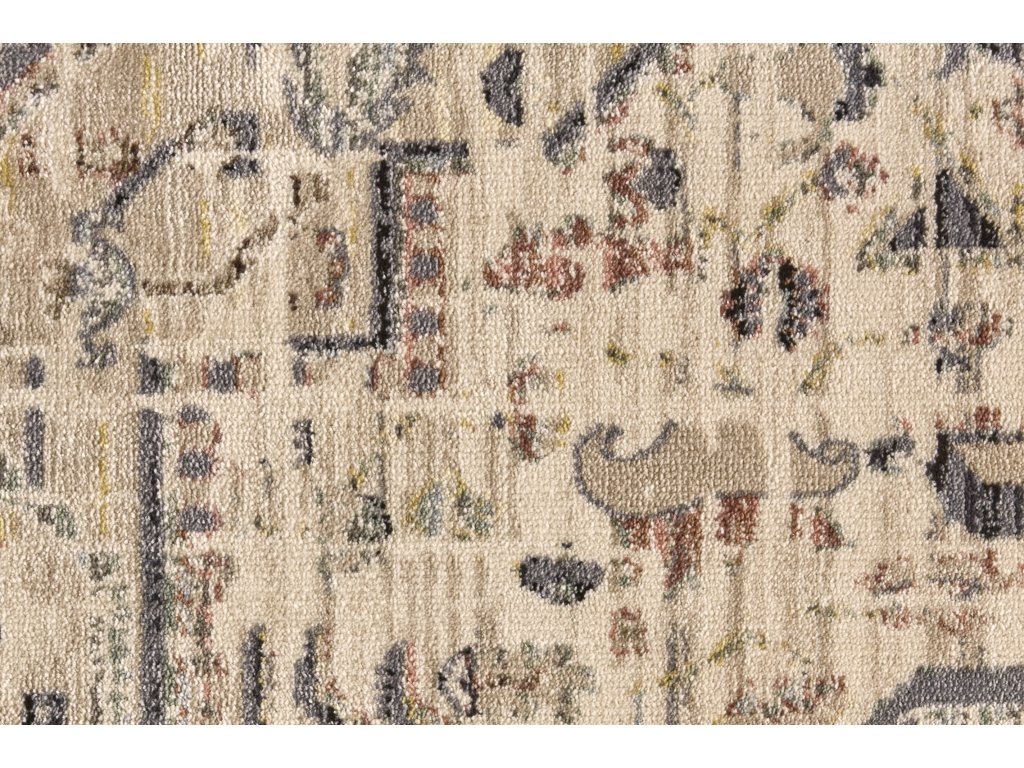 Grayson Transitional Medallion, Tan/Gray/Black, 1'-8" x 2'-8" Accent Rug - image 4