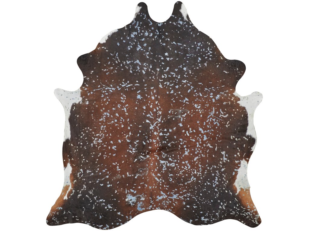 Ellyse Transitional Animal Print, Blue/Brown, Large Shaped Rug - main image