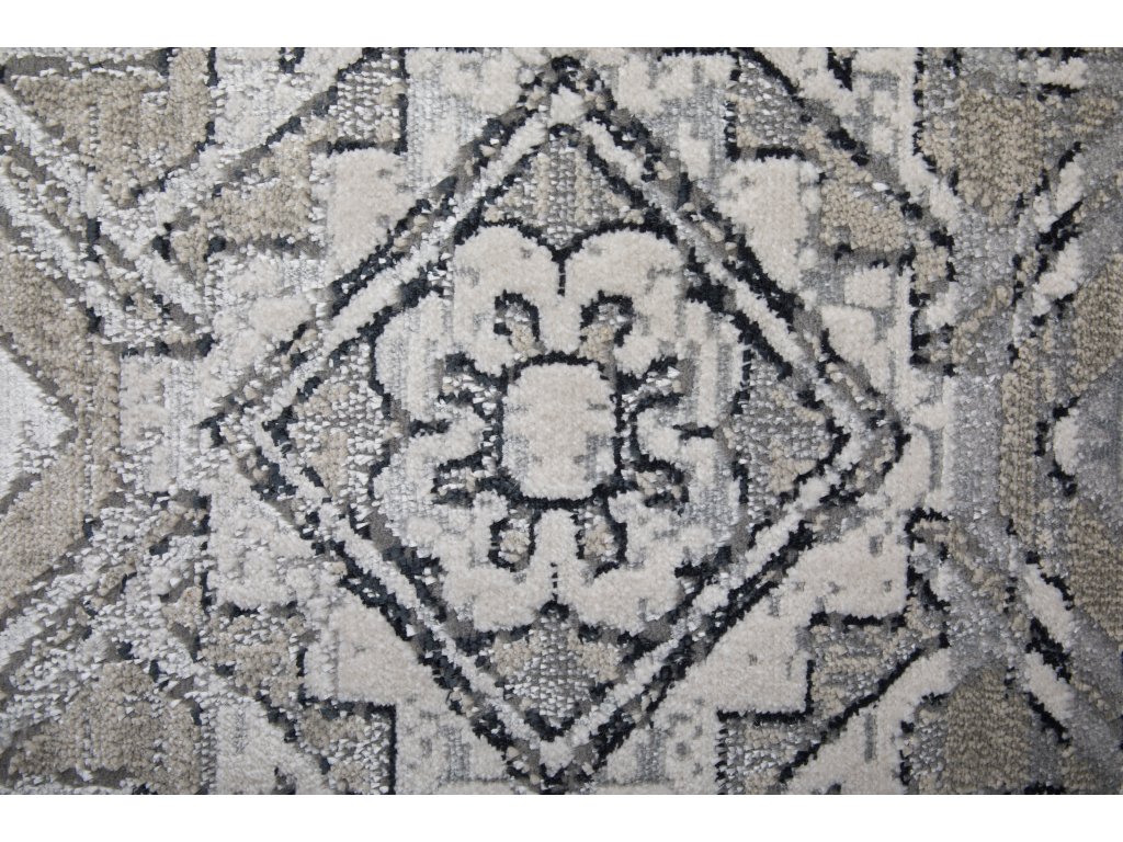 Macklaine Transitional Distressed, Ivory/Silver/Black, 12' x 15' Area Rug - image 7