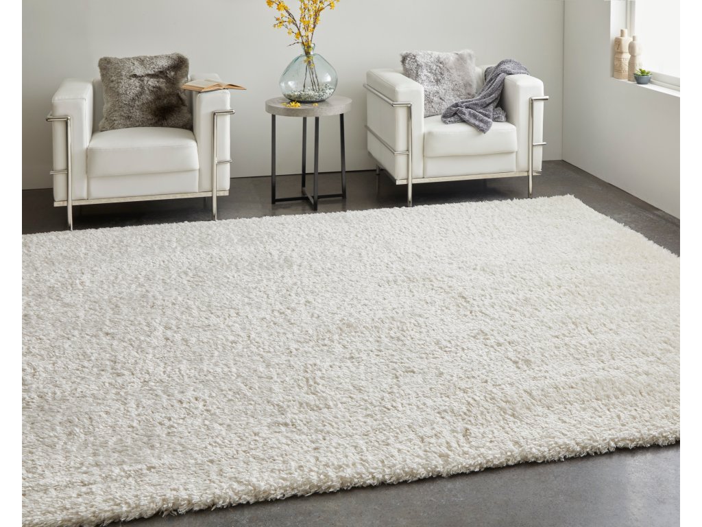 Darian Modern Solid, White, 5' x 8' Area Rug - image 3