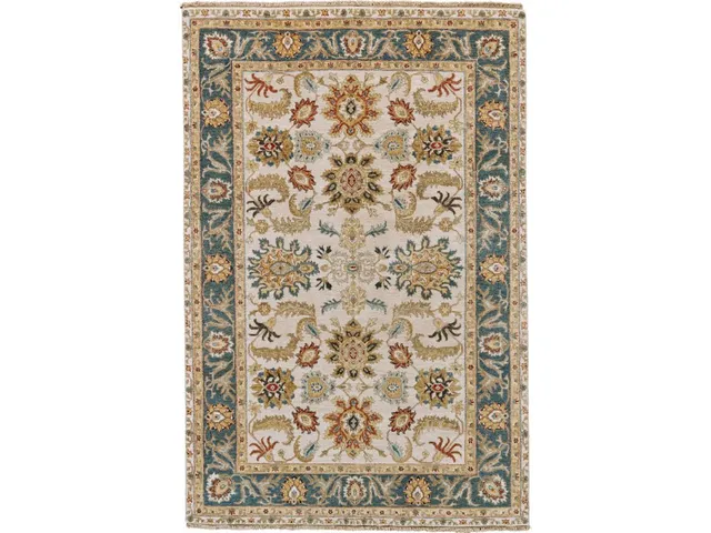 Bhatia IVORY/MEDIUM BLUE Rug
