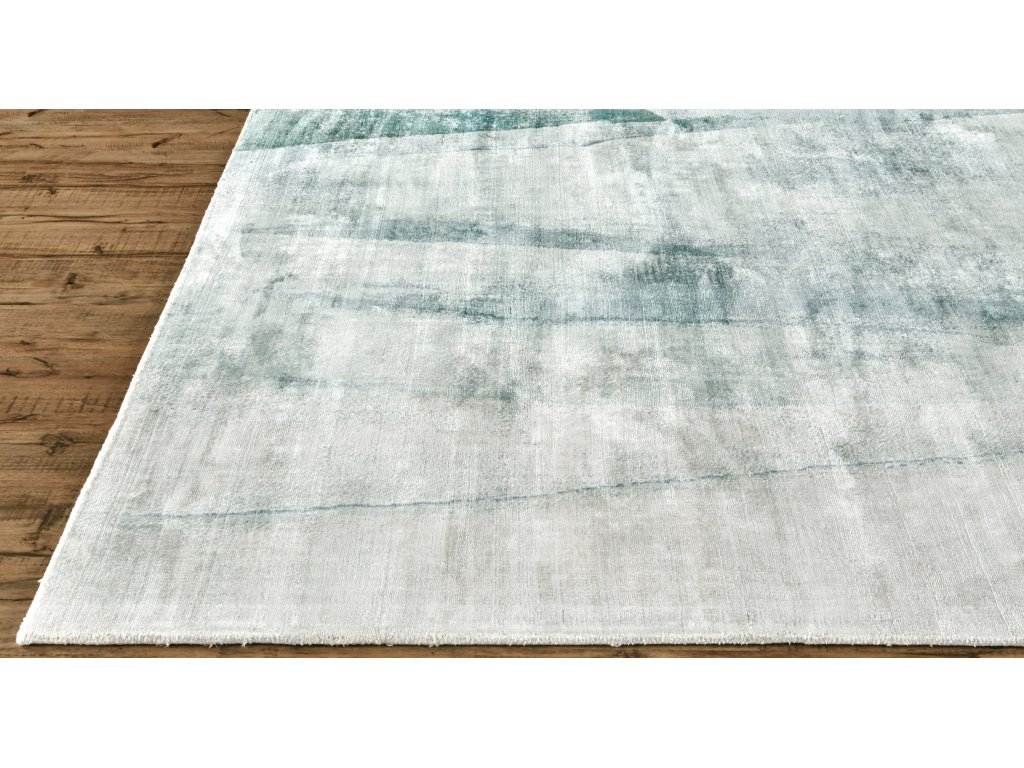 Emory Modern Abstract, Green/Ivory/Blue, 2' x 3' Accent Rug - image 5