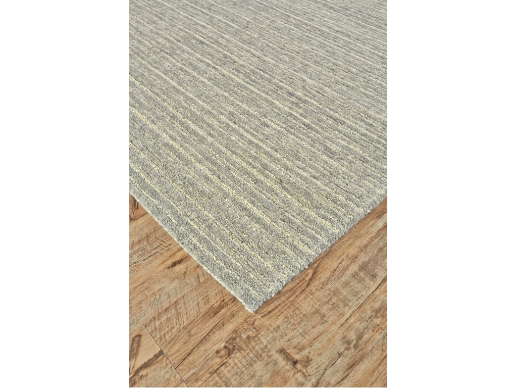 Morisco Transitional Stripes, Gray/Ivory, 5' x 8' Area Rug - image 2