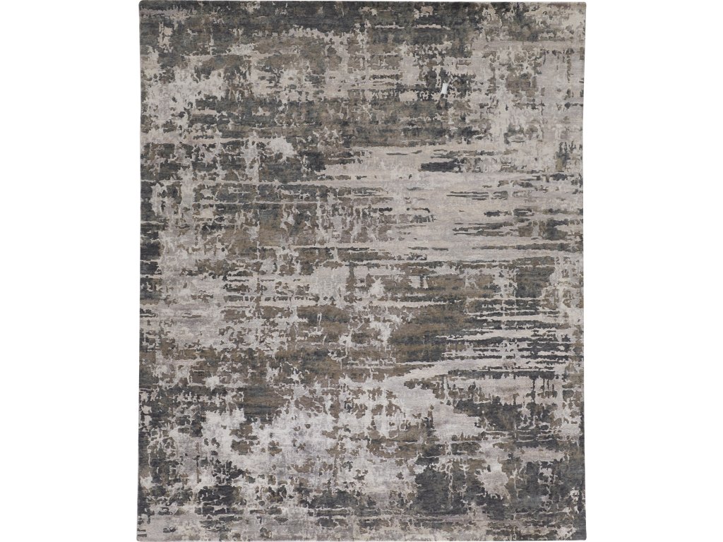 Adira Modern Watercolor, Gray/Silver/Taupe, 7'-9" x 9'-9" Area Rug - main image