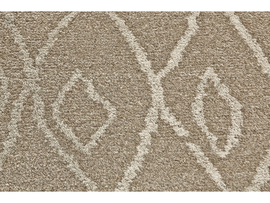 Barbary Modern Argyle, Brown/Ivory, 5'-6" x 8'-6" Area Rug - image 3