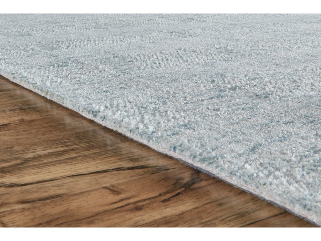 Zaria Transitional Abstract, Blue/White, 5' x 8' Area Rug - image 9