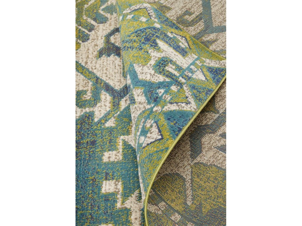 Rhett Transitional Medallion, Taupe/Blue/Gray, 2' x 3' Accent Rug - image 6