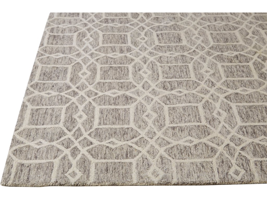 Rhett Transitional Trellis and Lattice, Taupe/Ivory/Gray, 8' x 10' Area Rug - image 5