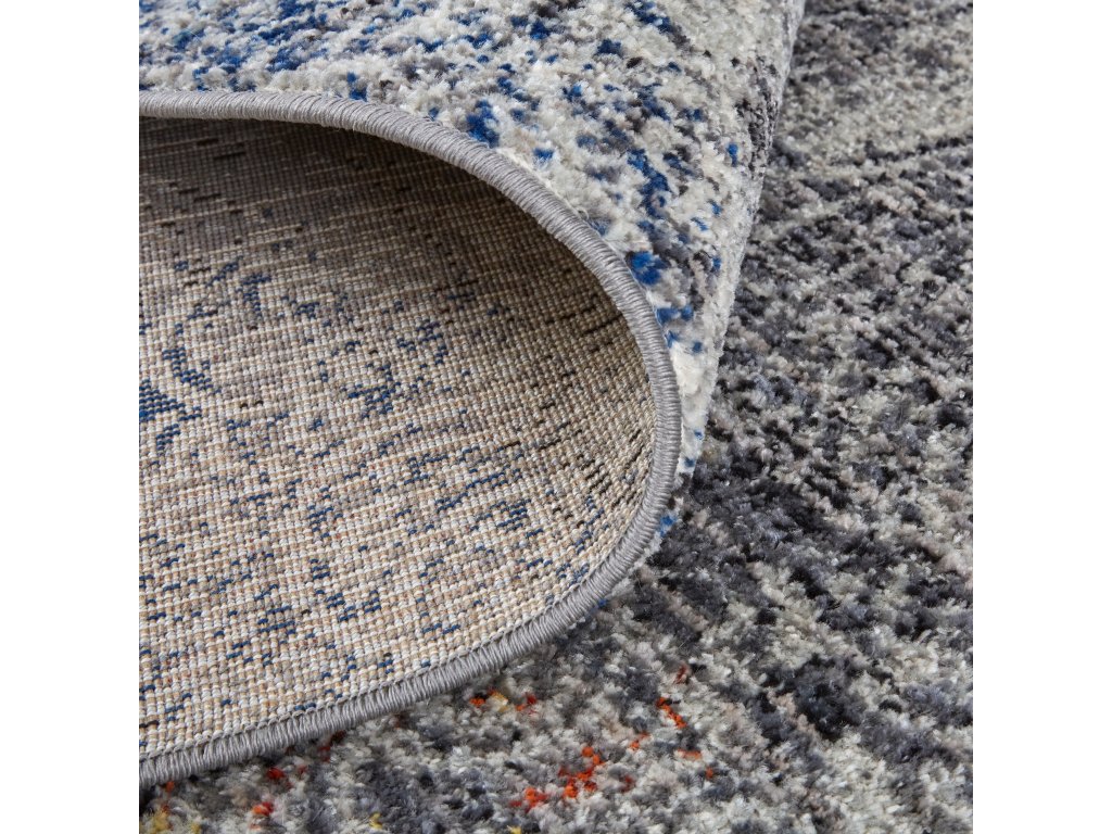 Bellini Transitional Damask, Taupe/Blue/Ivory, 9'-2" x 12'-4" Area Rug - image 5