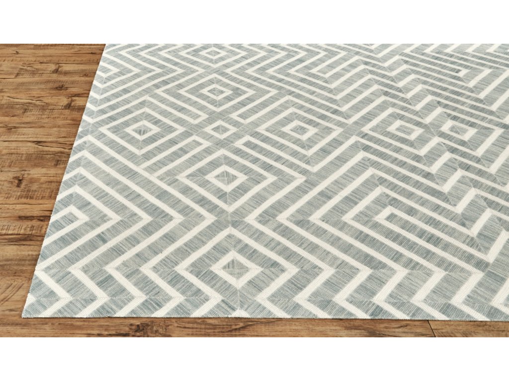 Bermuda II Transitional Geometric, Gray/Ivory, 1'-8" x 2'-10" Accent Rug - image 5