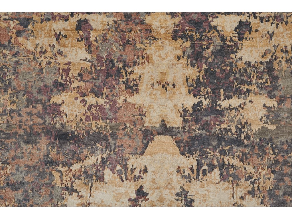 Adira Transitional Watercolor, Orange/Tan/Taupe, 7'-9" x 9'-9" Area Rug - image 2