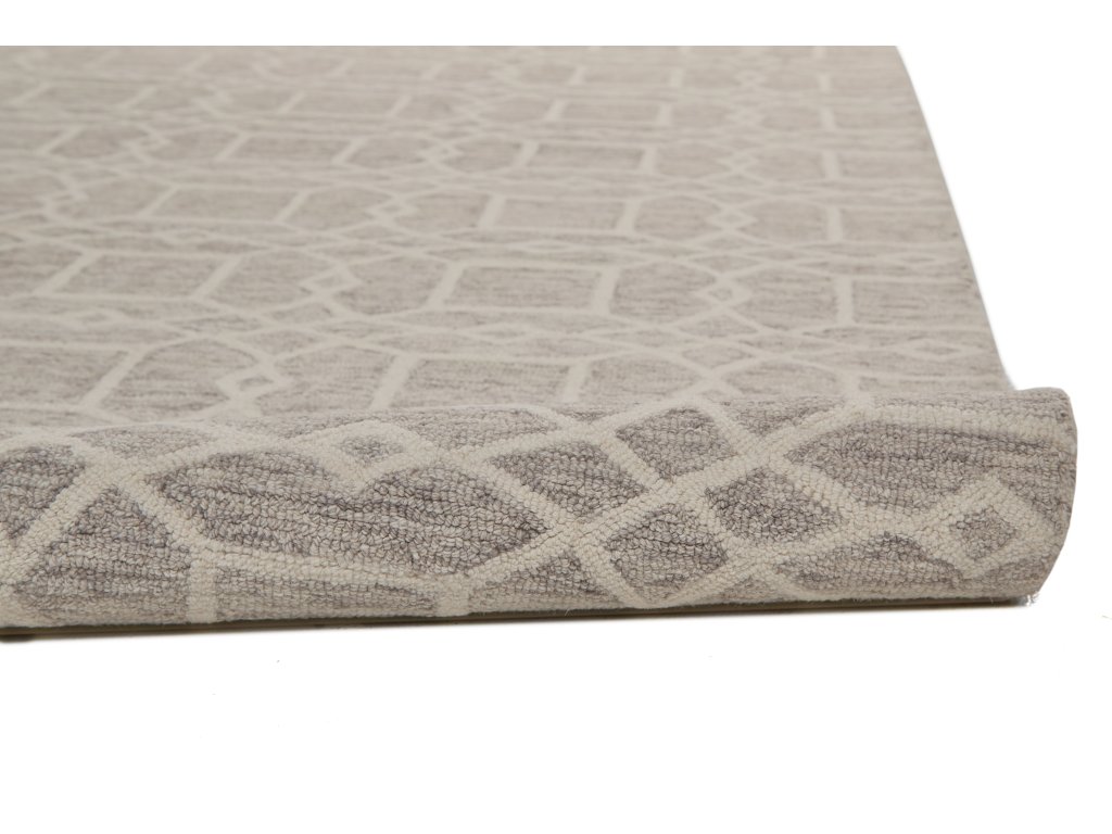 Rhett Transitional Trellis and Lattice, Taupe/Ivory/Gray, 8' x 10' Area Rug - image 4