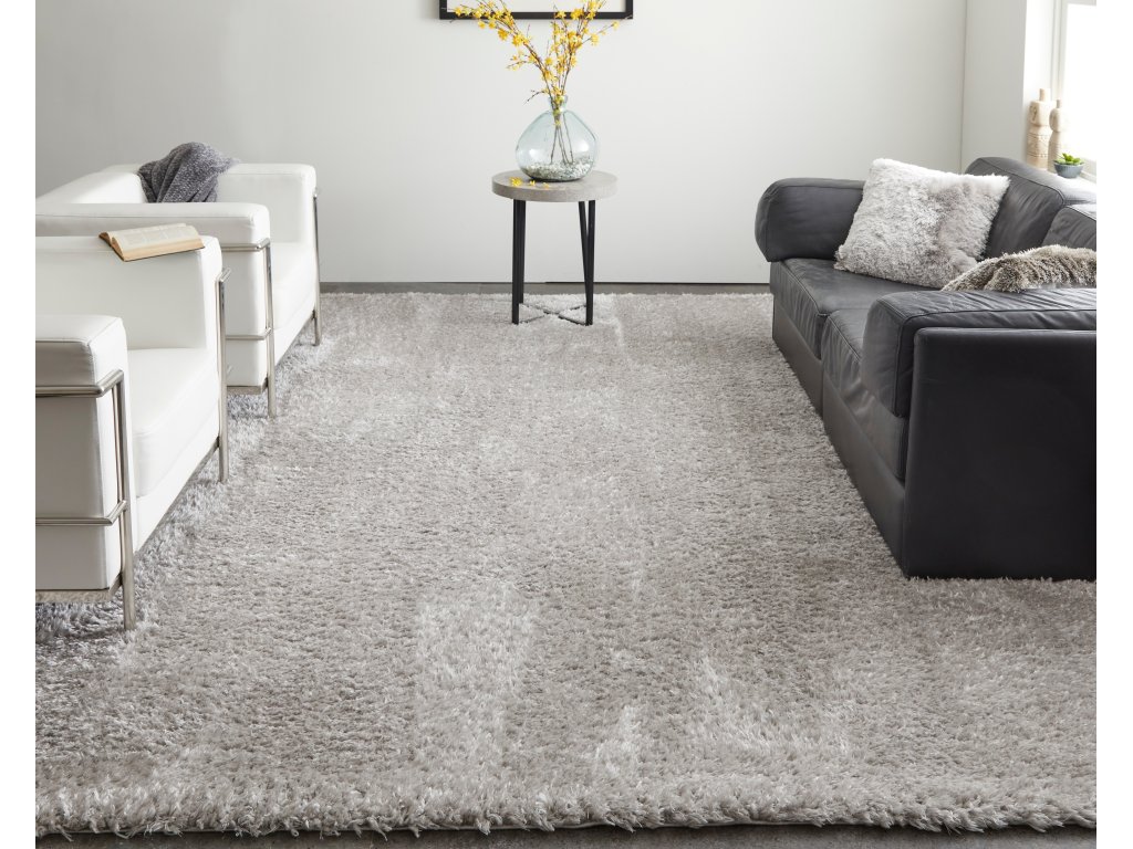 Darian Modern Solid, Silver/Gray, 5' x 8' Area Rug - image 1
