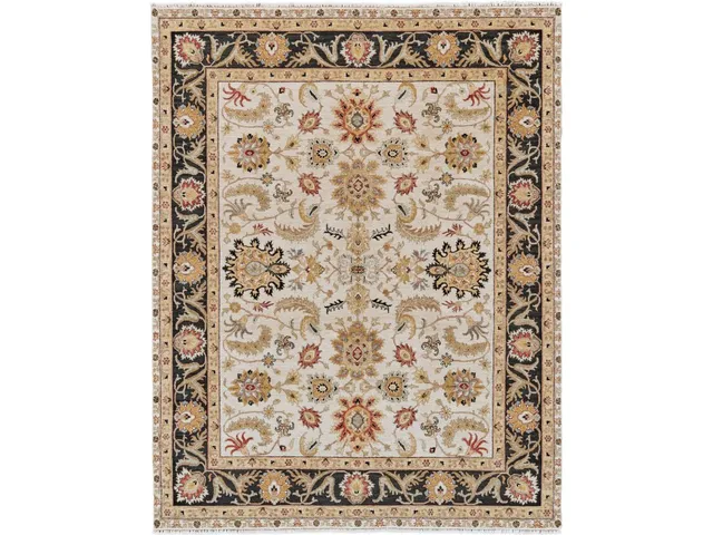 Bhatia IVORY/BLACK Rug
