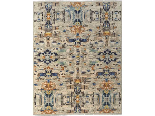 Bhatia IVORY/BLUE Rug