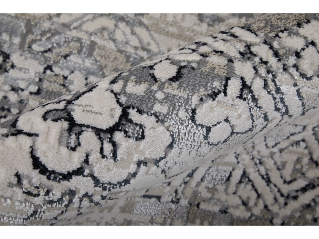 Macklaine Transitional Distressed, Ivory/Silver/Black, 12' x 15' Area Rug - image 6