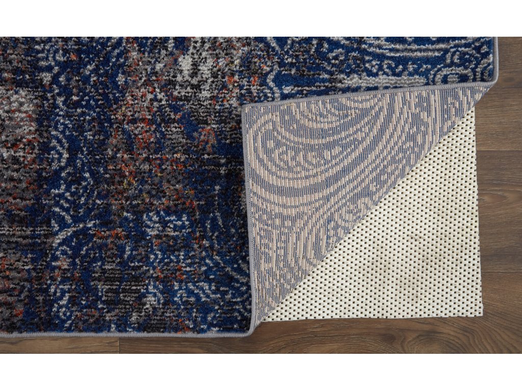 Bellini Transitional Damask, Taupe/Blue/Ivory, 9'-2" x 12'-4" Area Rug - image 3