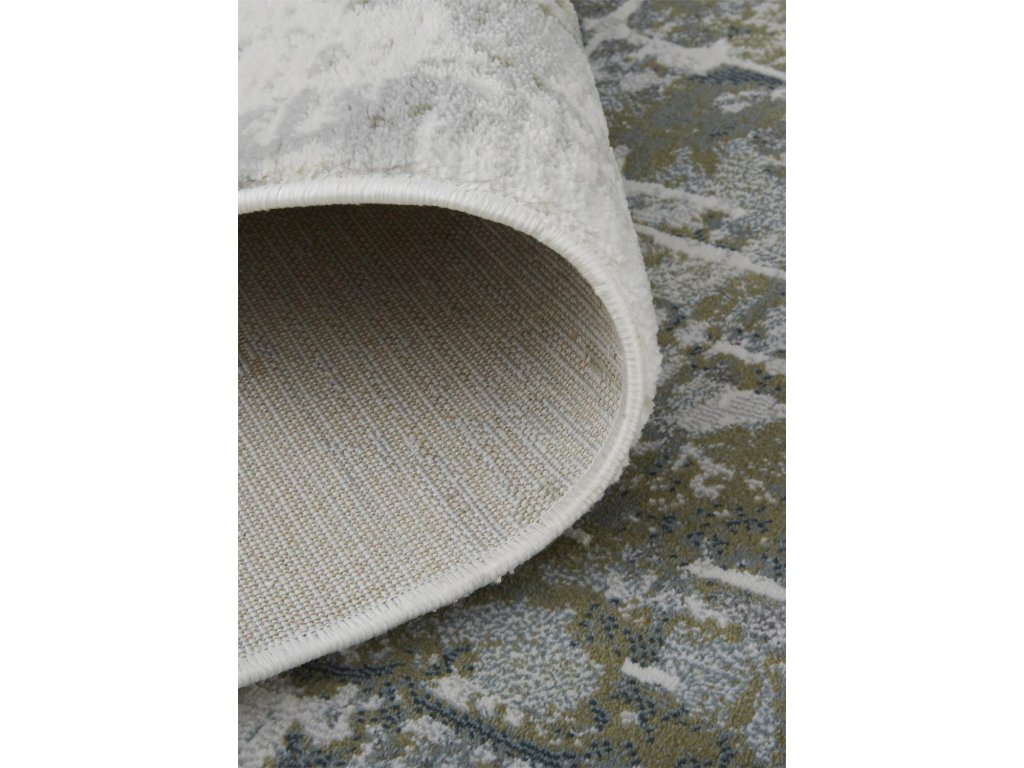 Keats Transitional Distressed, Blue/Taupe/Ivory, 8'-9" x 8'-9" Round Rug - image 7