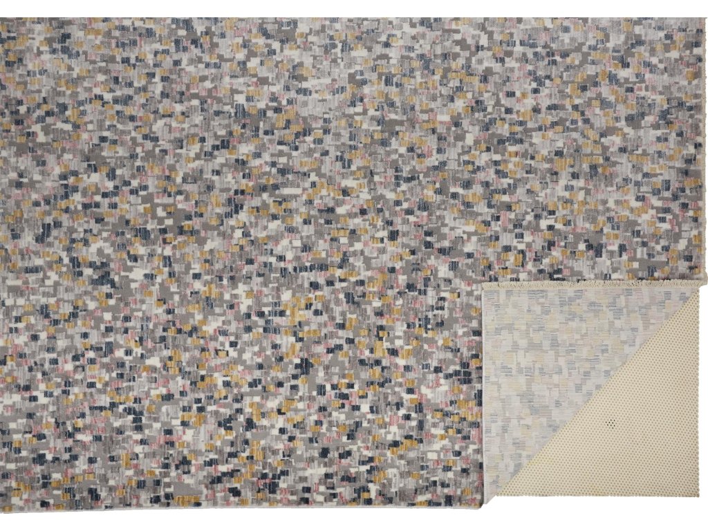 Kyra Transitional Color Block, Taupe/Tan/Orange, 1'-8" x 2'-10" Accent Rug - image 3