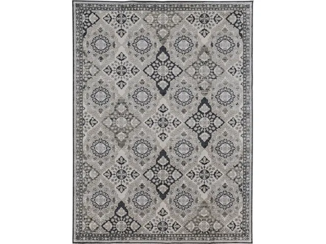 Macklaine SILVER/BLACK Rug