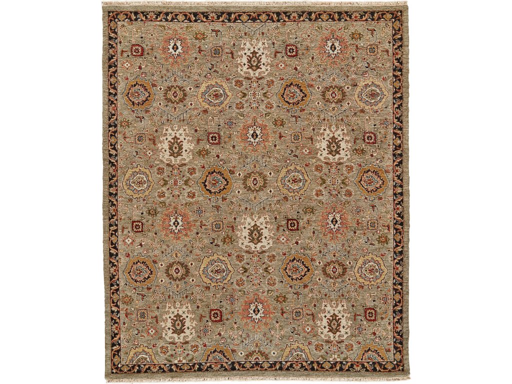 Amherst Traditional Persian, Taupe/Gold/Red, 2' x 3' Accent Rug - main image
