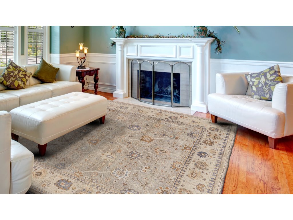 Anders Traditional Oriental, Gray/Ivory/Taupe, 2' x 3' Accent Rug - image 1