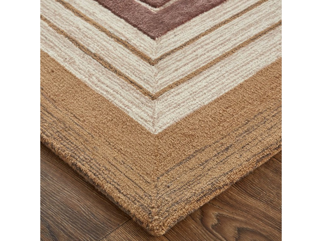Nash Modern Geometric, Brown/Tan/Taupe, 5' x 8' Area Rug - image 3