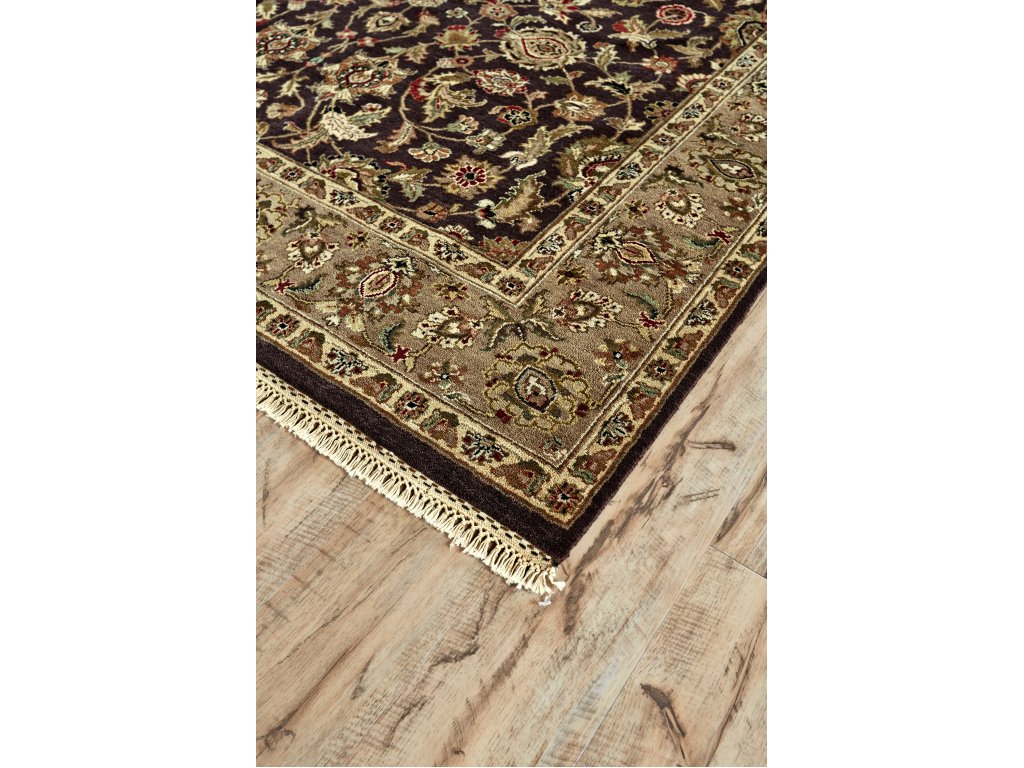 Hamilton Traditional Medallion, Brown/Taupe, 7'-9" x 9'-9" Area Rug - image 1