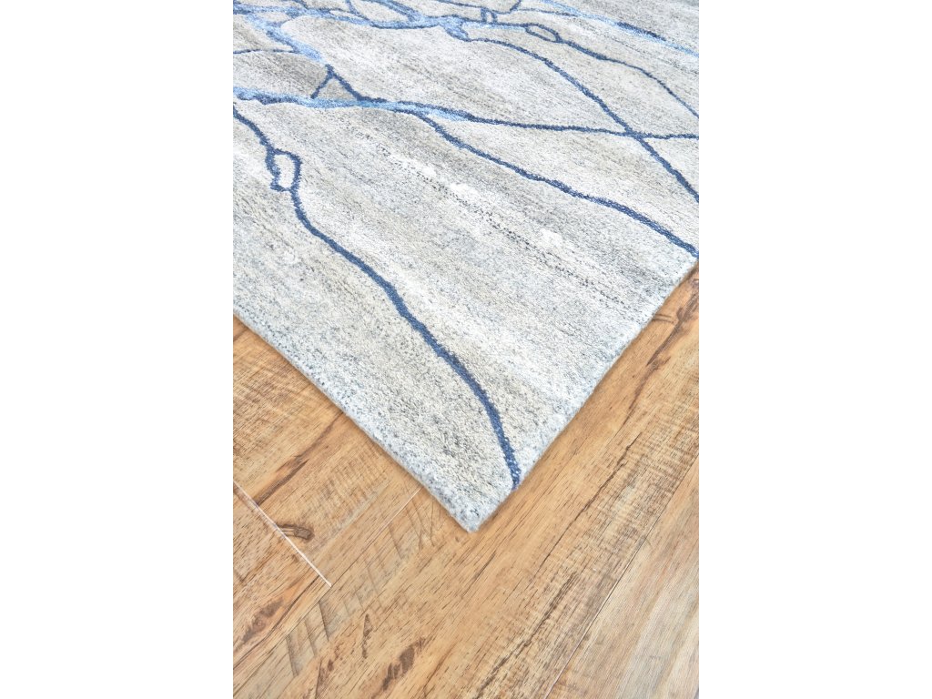 Cosmo Transitional Watercolor, Blue/Green/Ivory, 7'-3" x 9'-3" Area Rug - image 2