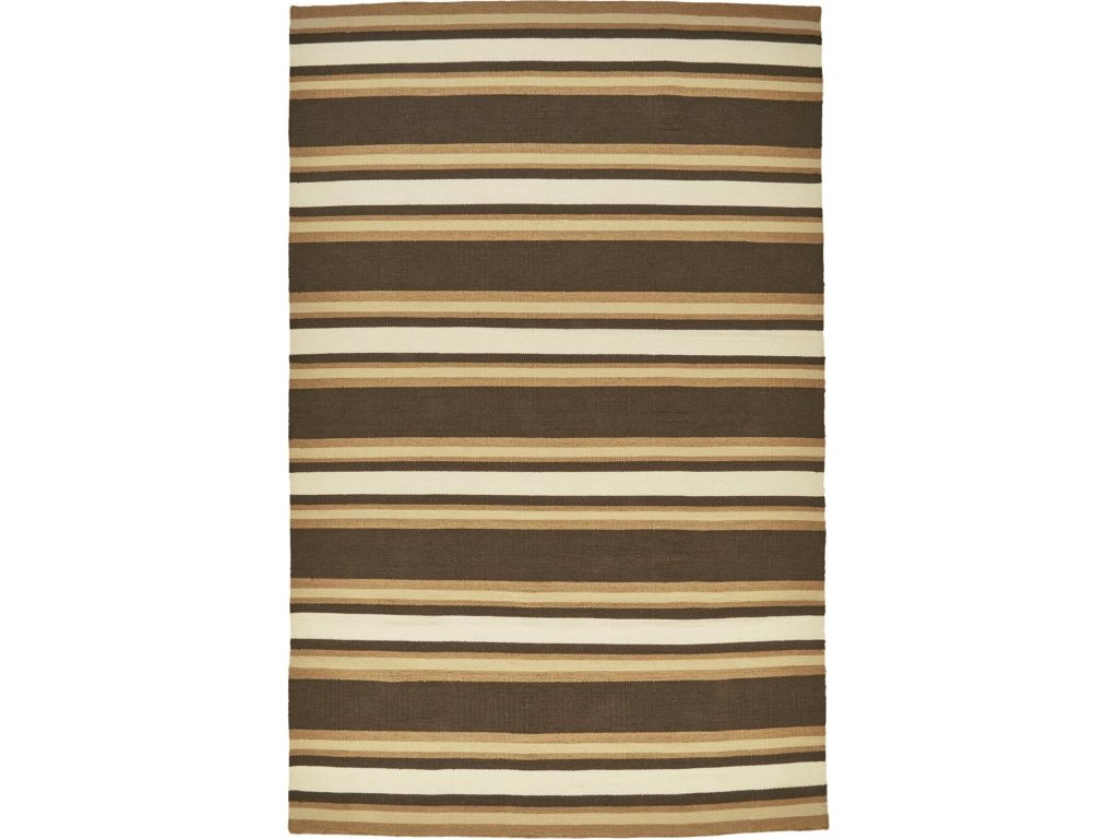 Coastal Layers Transitional Geometric, Brown/Gold/Tan, 9' x 12' Area Rug - main image