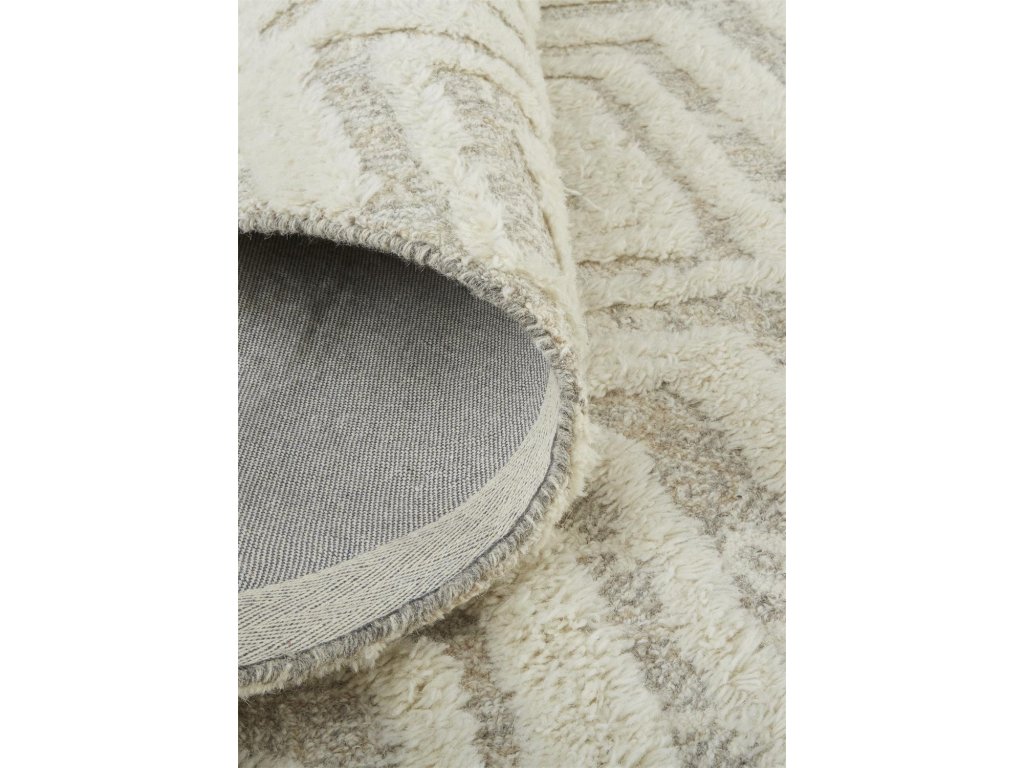 Bleecker Modern Chevron, Gray/Yellow/White, 8' x 8' Round Rug - image 1