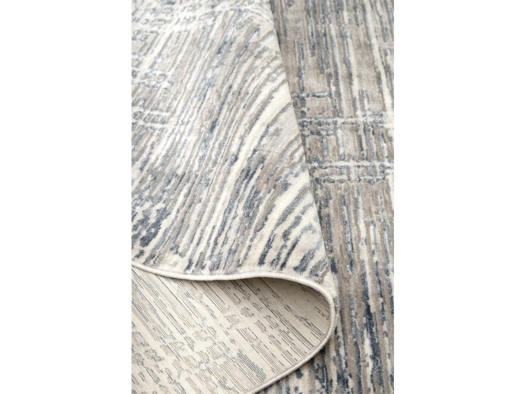 Kyra Transitional Abstract, Gray/Blue, 1'-8" x 2'-10" Accent Rug - image 5