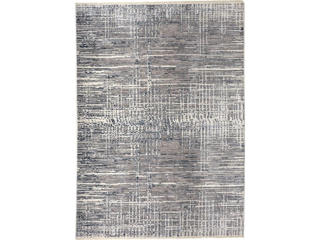 Kyra Transitional Abstract, Gray/Blue, 1'-8" x 2'-10" Accent Rug - main image