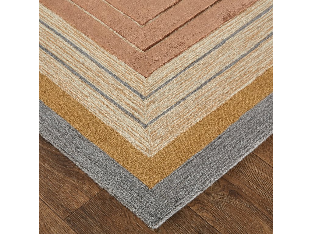 Nash Modern Geometric, Tan/Brown/Gray, 5' x 8' Area Rug - image 2