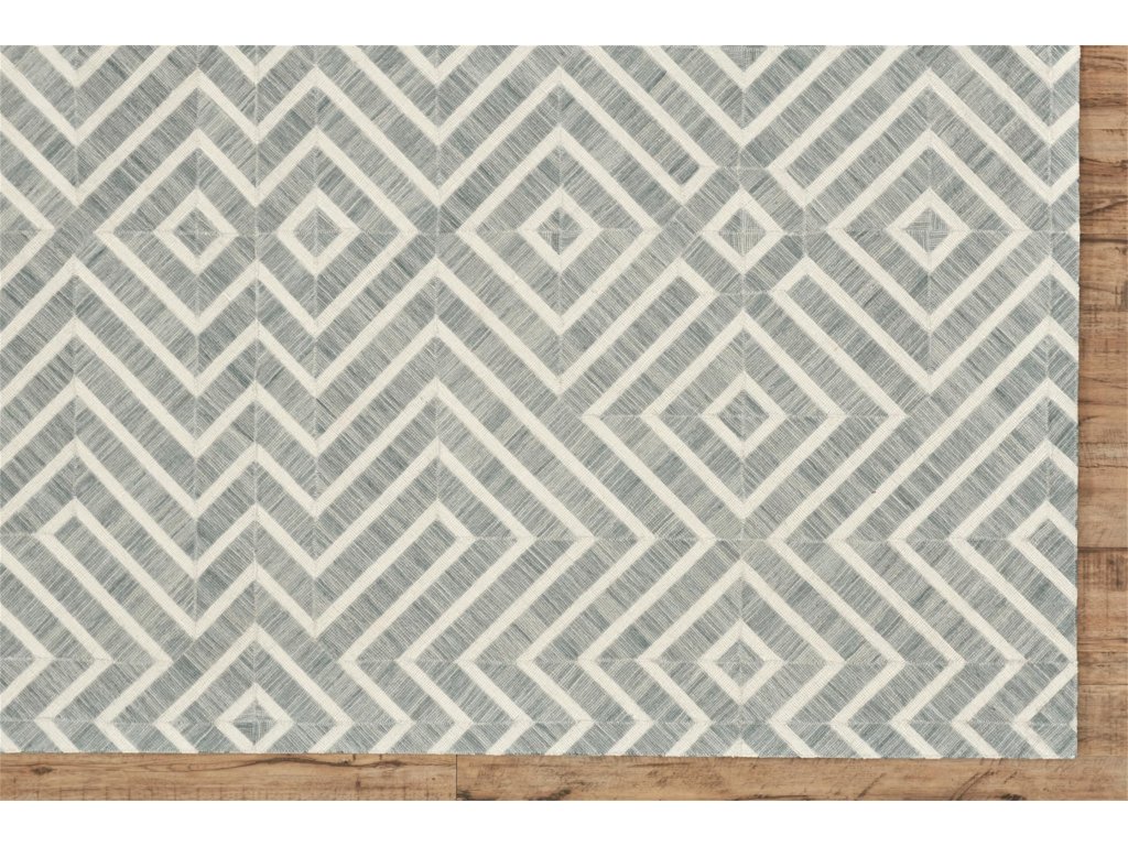 Bermuda II Transitional Geometric, Gray/Ivory, 1'-8" x 2'-10" Accent Rug - image 6