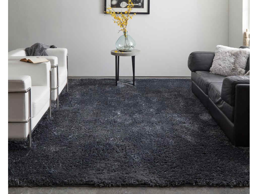 Darian Modern Solid, Black, 5' x 8' Area Rug - image 1