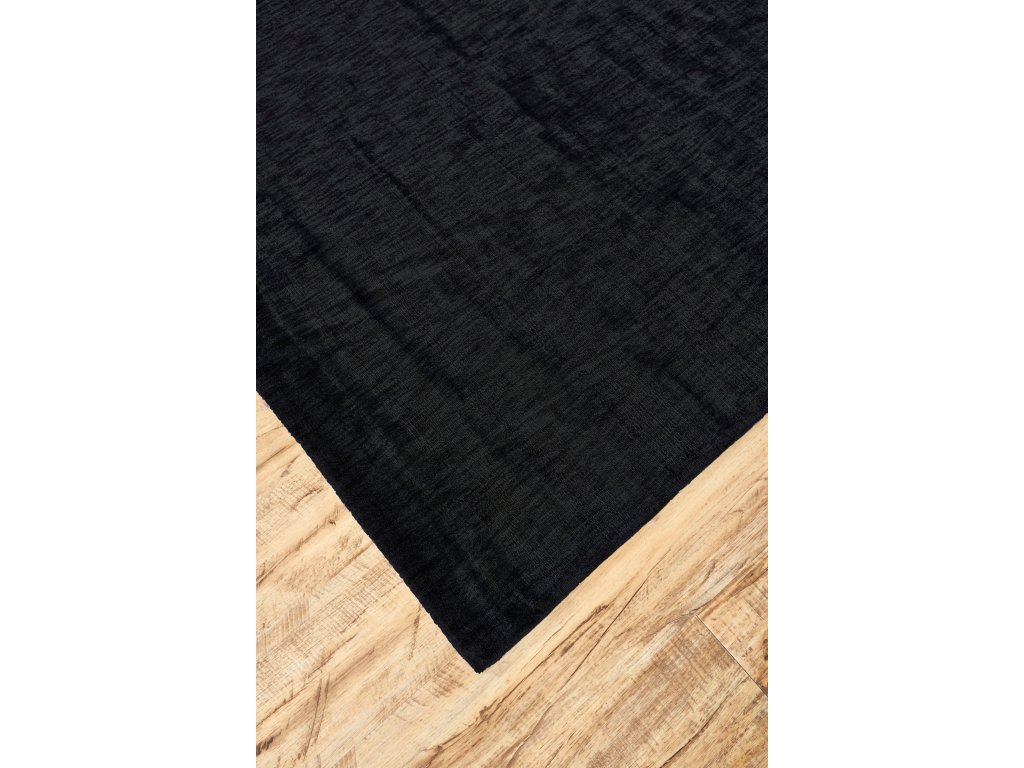 Marlowe Modern Chevron, Black, 4' x 6' Accent Rug - image 1