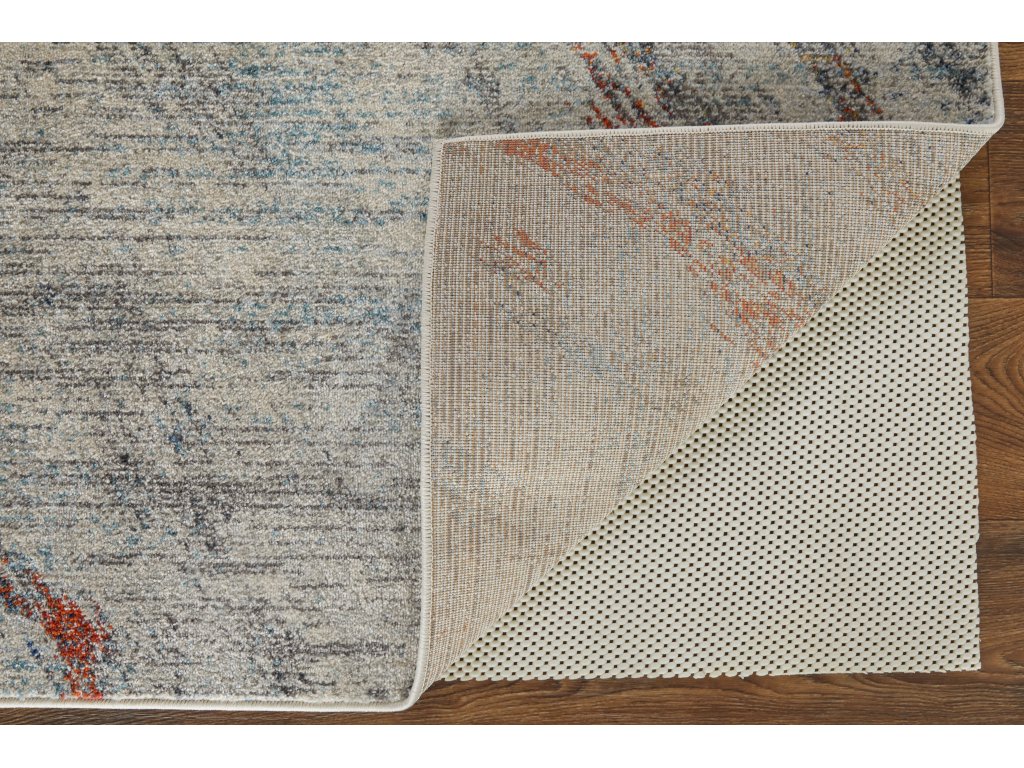 Edgemont Modern Abstract, Ivory/Orange/Blue, 10' x 14' Area Rug - image 5