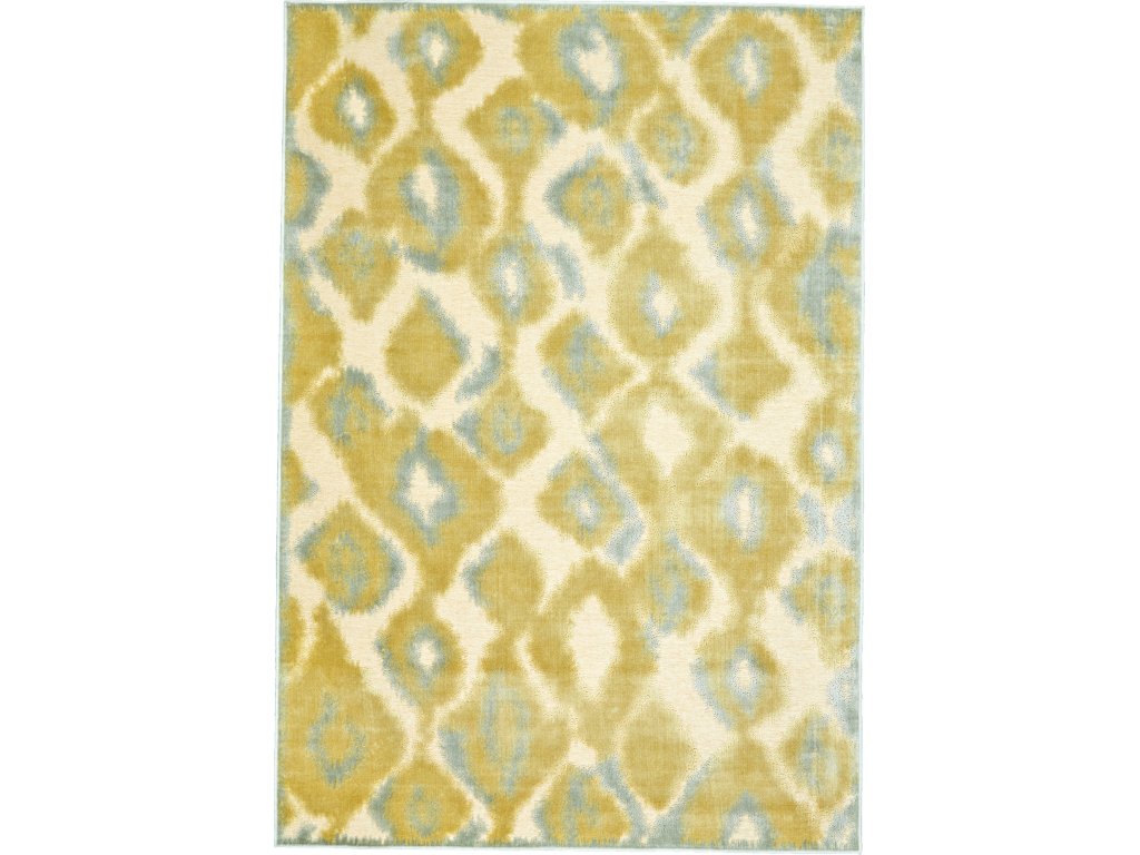 Saphir Mah Modern Abstract, Gold/Tan/Gray, 9'-8" x 12'-7" Area Rug - main image