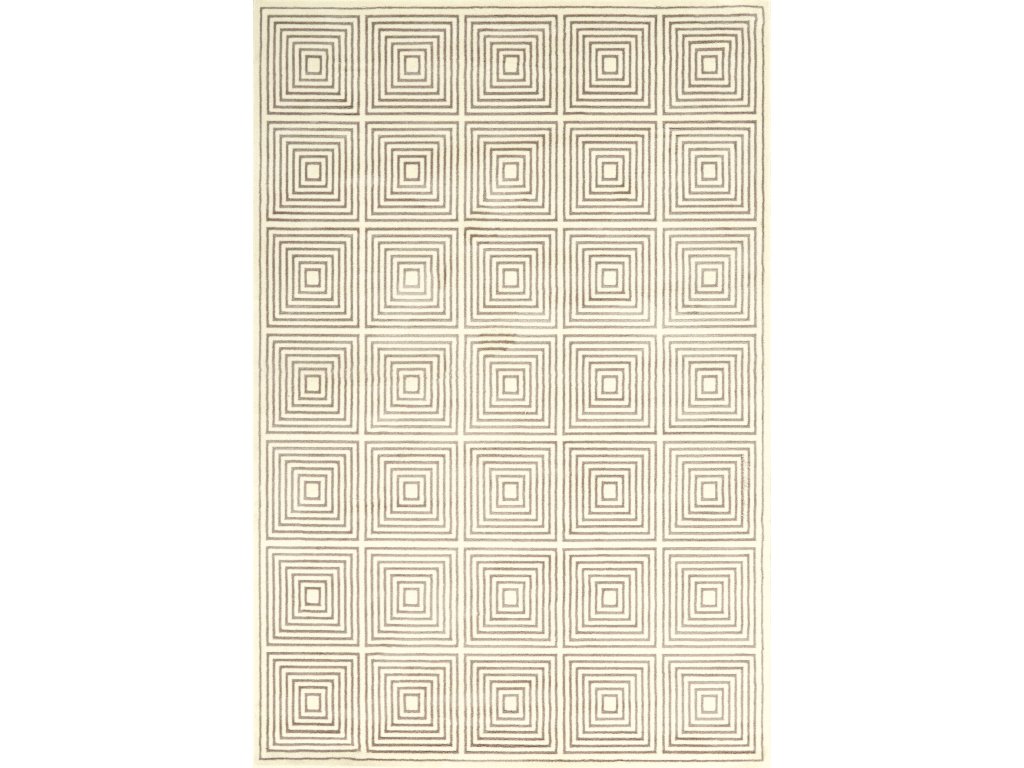 Azeri III Transitional Geometric, Tan/Brown, 2'-2" x 4' Accent Rug - main image