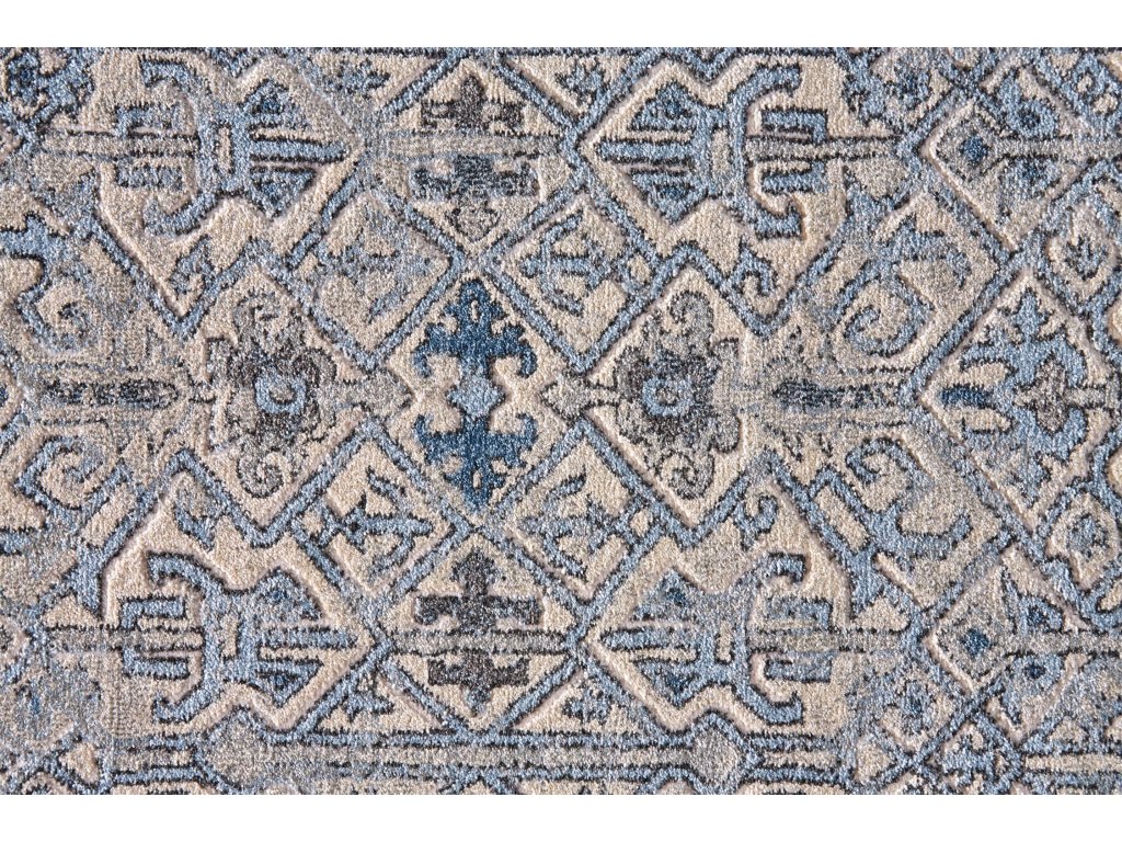 Ainsley Transitional Abstract, Blue/Ivory, 2' x 3' Accent Rug - image 4