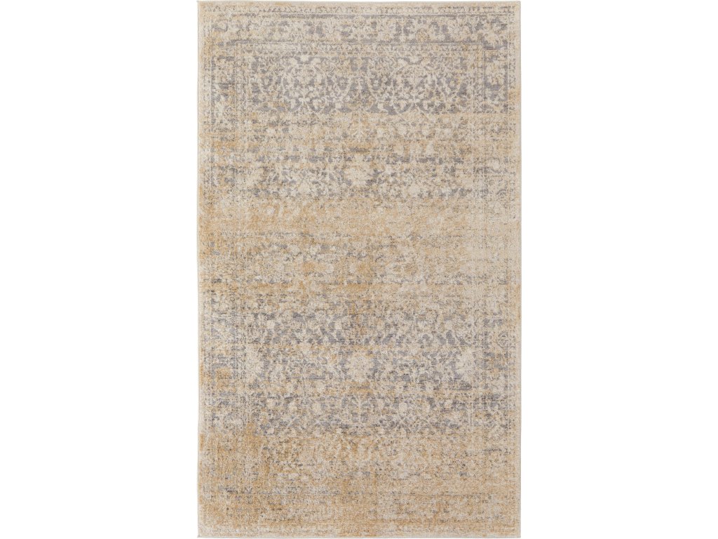 Camellia Transitional Floral and Botanical, Gray/Ivory, 4'-3" x 6'-3" Accent Rug - main image