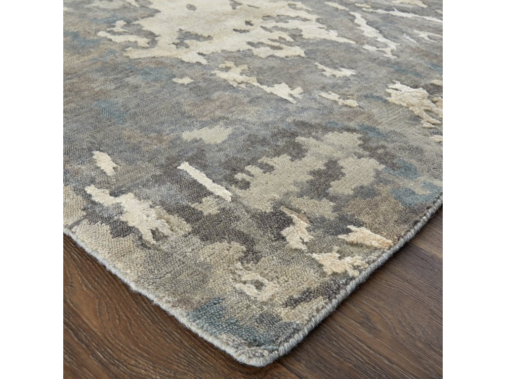 Adira Transitional Watercolor, Gray/Ivory/Taupe, 9'-6" x 13'-6" Area Rug - image 1