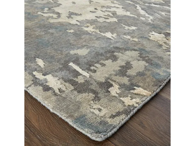 Adira Transitional Watercolor, Gray/Ivory/Taupe, 9'-6" x 13'-6" Area Rug - Alternative View