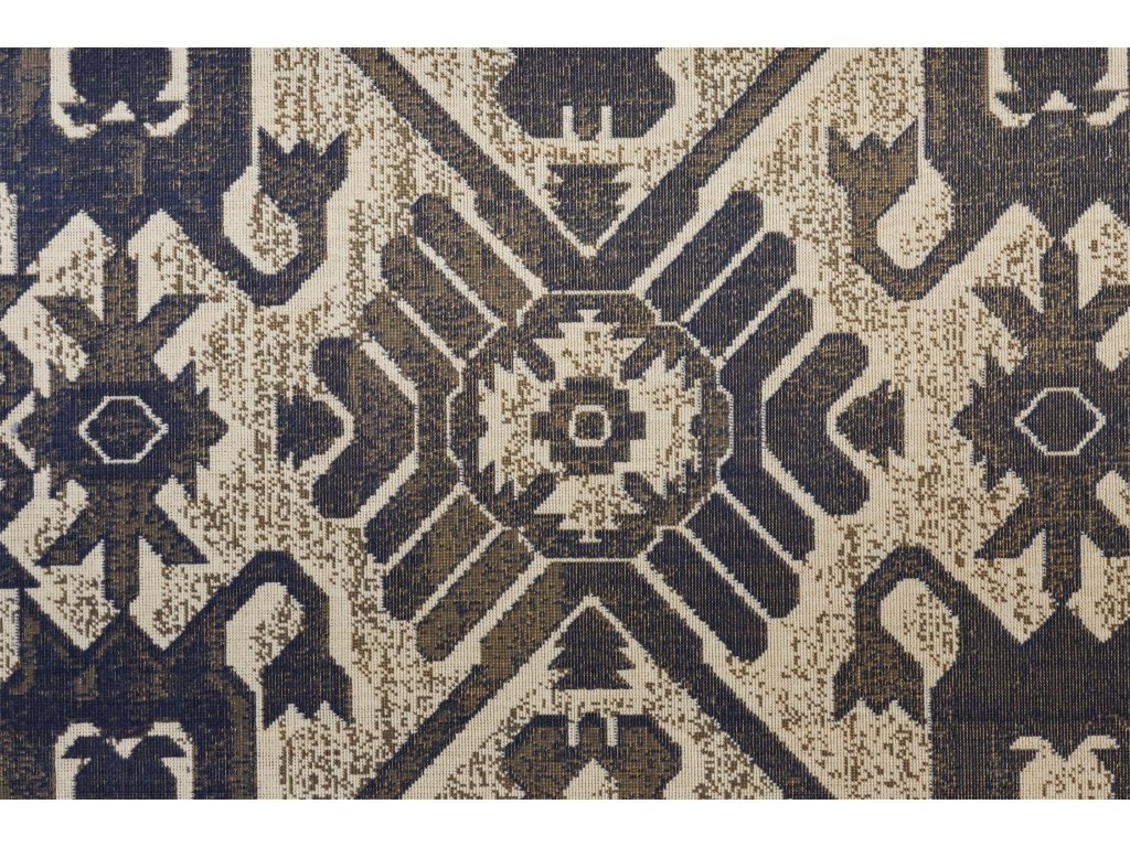 Foster Transitional Oriental, Blue/Brown/Ivory, 1'-8" x 2'-10" Accent Rug - image 4